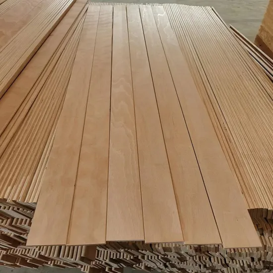 Curved Slat High Strength Bent Birch Wooden Bed Slats for Furniture Part