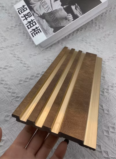Indoor Wall Decoration PS Fluted Wallboard for TV Background Interior Wall Panel