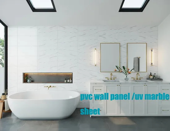 Chinese Building Material Manufacturer 1220*2900mm Fence PVC Marble Sheet/UV Spc WPC Board/Interior Bamoboo Wall Panel for Home Decoration Items 