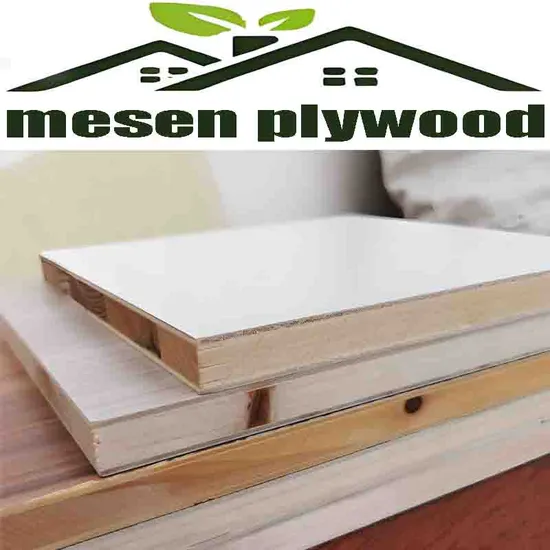 18mm Furniture Use White High Gloss or Matt Pet PETG Melamine Faced Block Board/Blockboard 