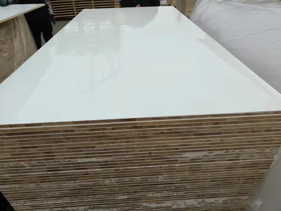 High Quality White 18mm Indonesian Falcata Core AAA Grade Melamine Blockboard for Kitchen Cabinets 