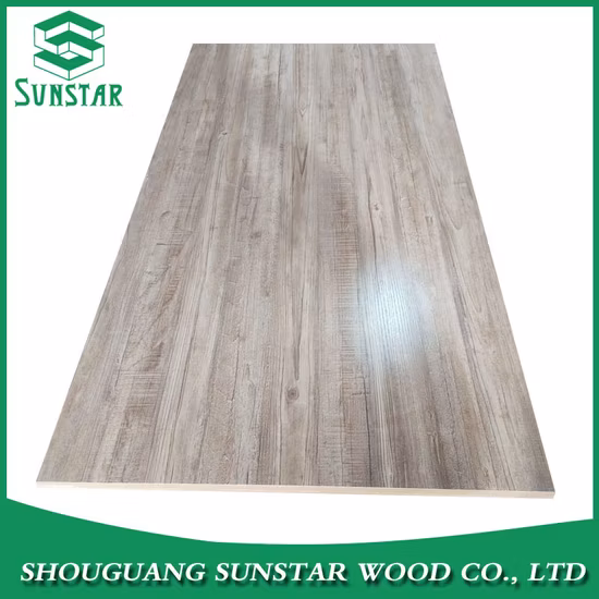New Design Glossy Matt Embossed Finish Melamine Faced/ Plain/Wood Veneer/ Color Timber Board MDF for Furniture and Decoration Building Construction Material