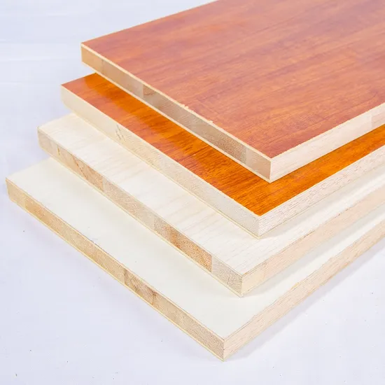 Hot Selling 1220*2440mm Solid Wood Veneer Block Board for Construction 