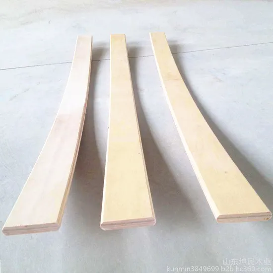 Engineered Technology Veneer Poplar Wood Bed Slats for Bed Factory 