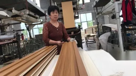 Interior Decoration Wood Composite Cladding WPC Wall Panel 3D Fluted Wall Panel 