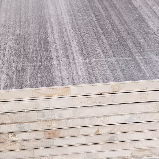 White Laminated Blockboard 18mm Pine Hardwood with Melamine for Furniture