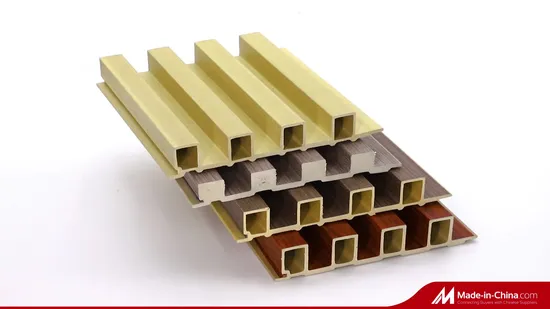 China Wholesale Factory Indoor Decor Wood Plastic Composite PVC Coating Cladding Fluted Wall Board Interior WPC Wall Panel 