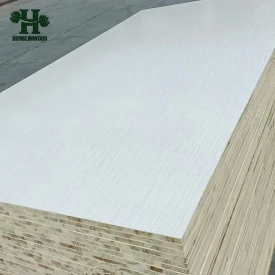 18mm Melamine Block Board/Blockboard Pine Core Melamine Faced Veneered Block Board 