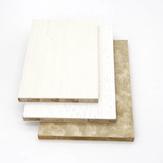 Furniture Melamine Faced Paulownia Wood Blockboard 